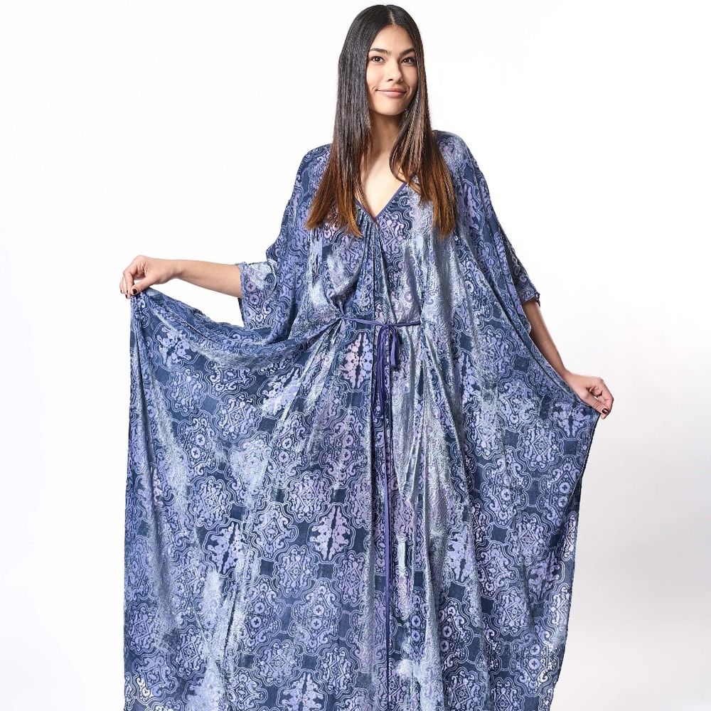 Bohemian Blue Kaftan